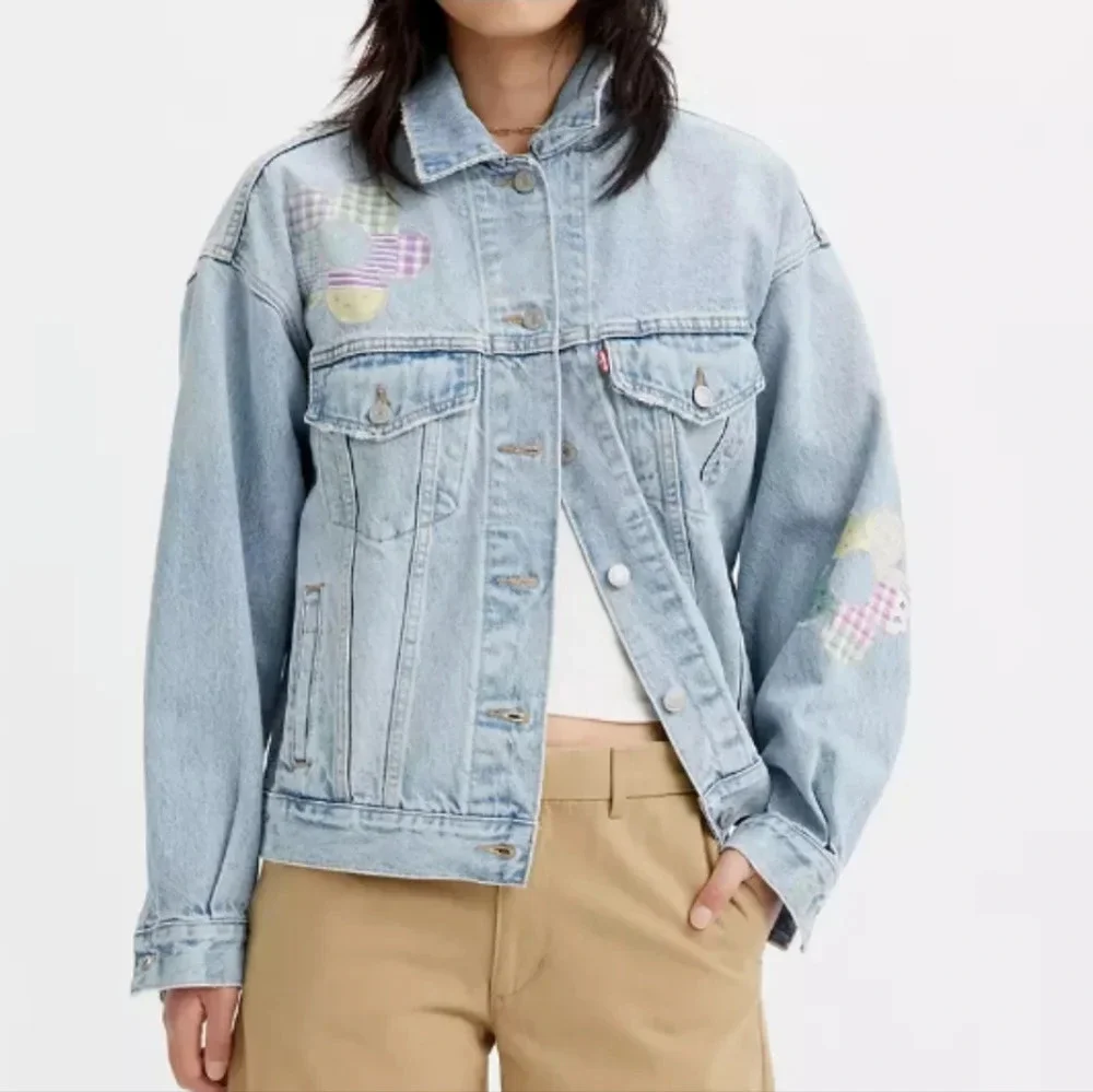 Levis 90s Patchwork Truckers Jacket. Size small - Picture 1 of 12